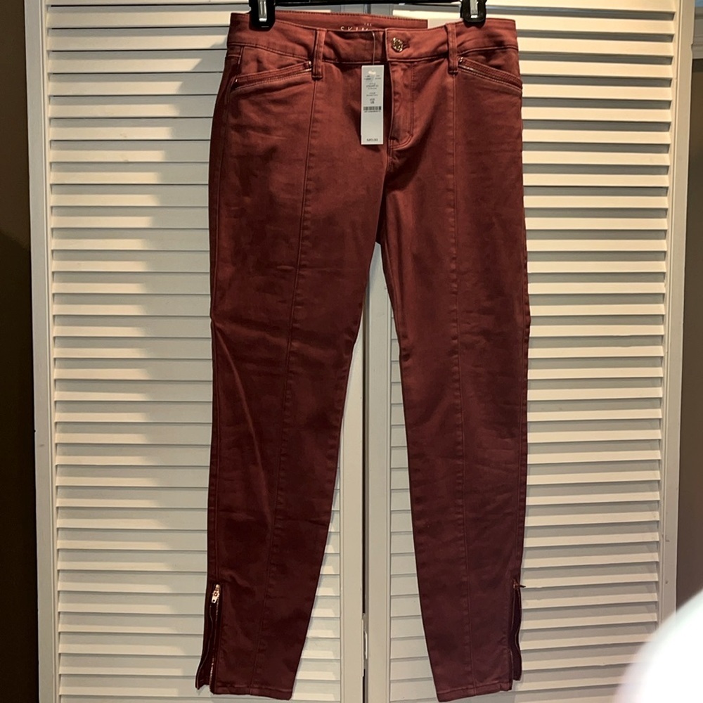 White House Black Market Rust skimmer jeans‎ women’s size 4 NWT